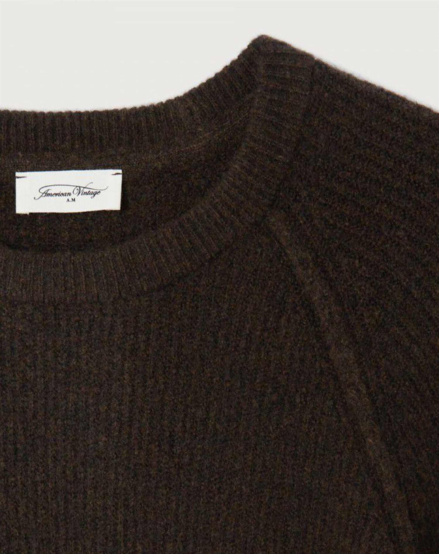 American Vintage - Men\'s Jumper Damsville Strik - Choco Melange 